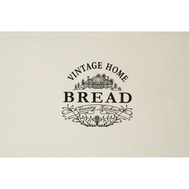 Orsina Vintage Home Cream Ceramic Bread Bin with lid, featuring a classic design for kitchen storage.