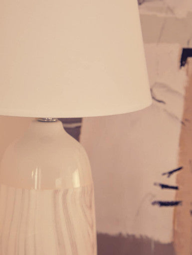 White Ceramic Table Lamp | Welma
