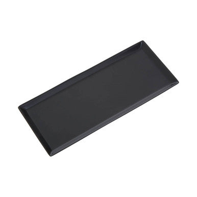 Allegra Black Stainless Steel Bathroom Tray | Rectangular Vanity Organiser