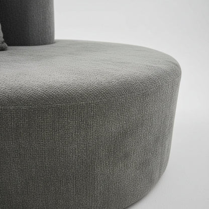 Cirrus Curve Modular Sofa, Sculptural Curved Sectional Couch for Modern Living Room, Contemporary Bouclé Style Lounge Furniture