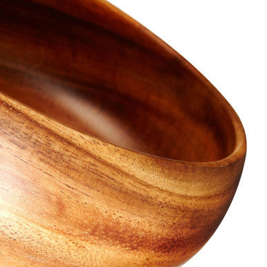Orsina Kora Acacia 7-piece salad serving set with wooden bowls and utensils for serving salads and appetizers.
