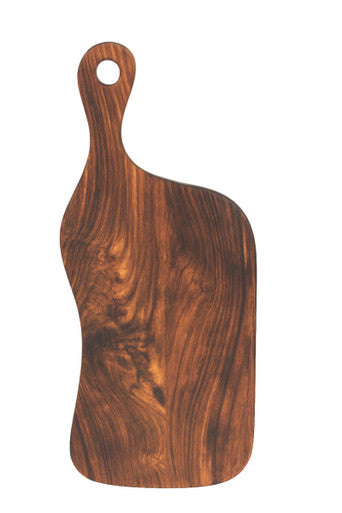 Orsina Rosi Tropical Rosewood serving or cutting board in organic shape with natural finish, ideal for serving or food prep