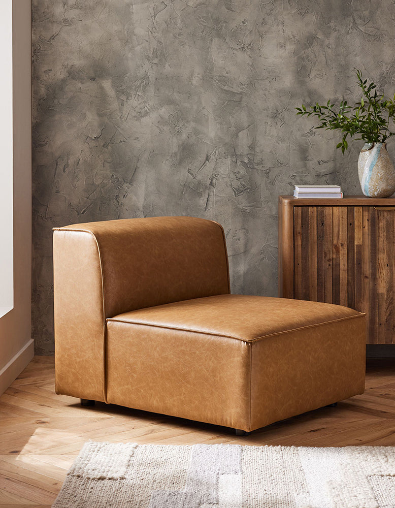 DC Concept Van Dyke Modular Sofa three-seater corner sofa with plush cushions and modern design, shown in a cozy living room setting.