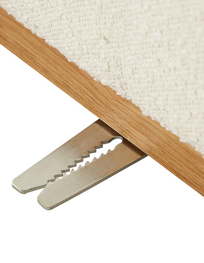 Yilmaz Modular Sofa, Armless Sofa, White Boucle