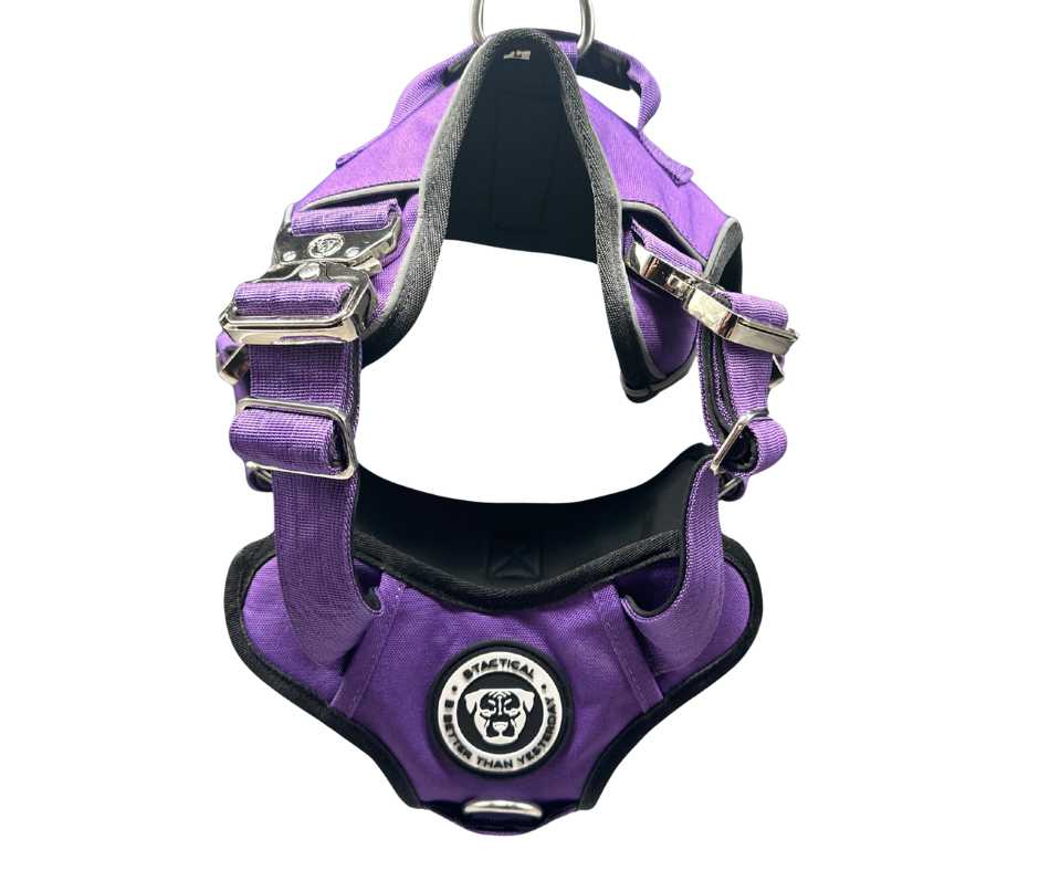 Lavender purple dog harness by BTactical, No Pull Ultimate BTactical™ harness with adjustable straps and padding for comfort.