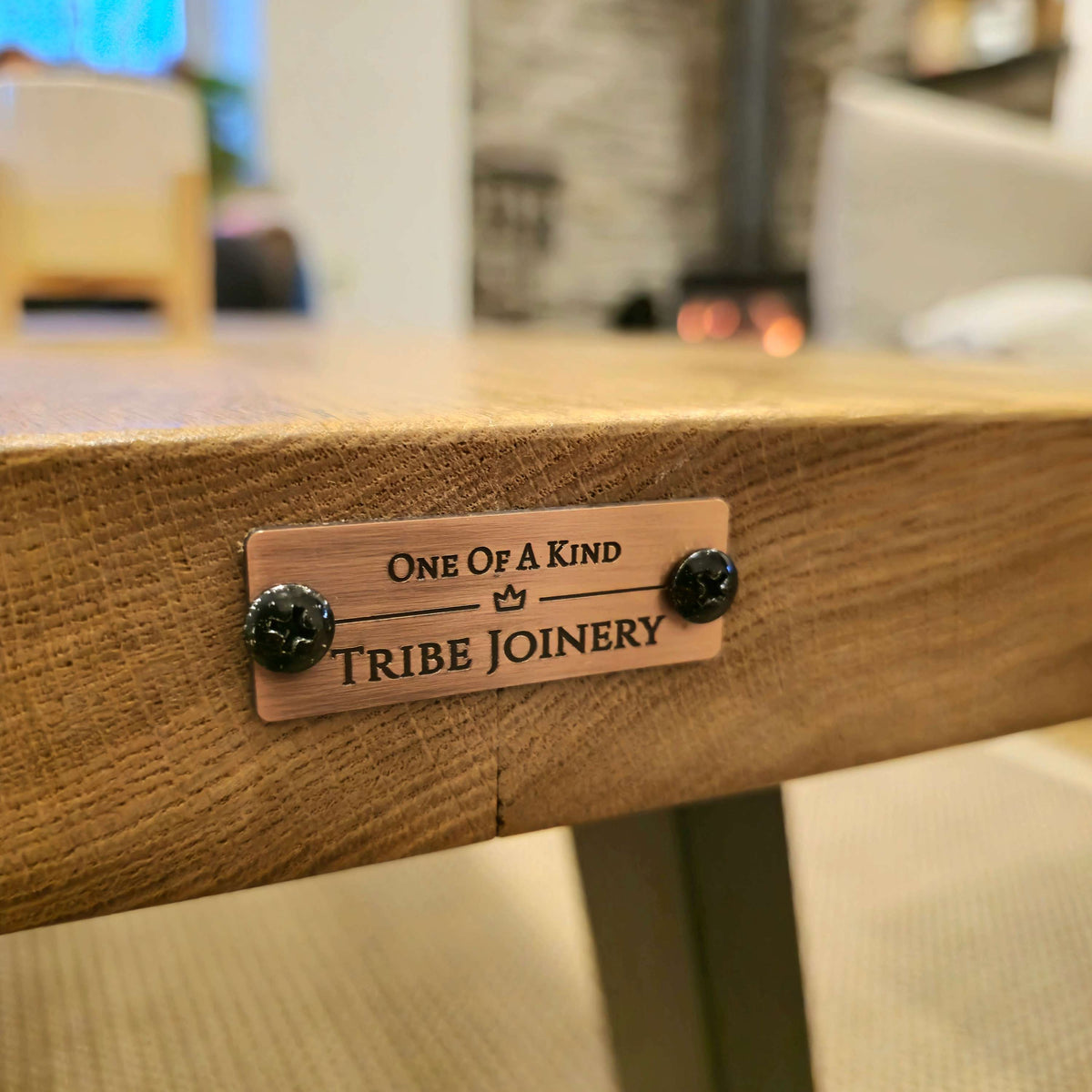 LINA Chunky Live / Waney Edge Coffee Table in Walnut Colour