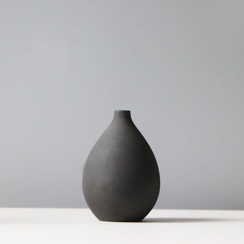 Small Morandi ceramic vase by Michan Direct, Nordic-style decorative flower vase for living room or bedroom decor.