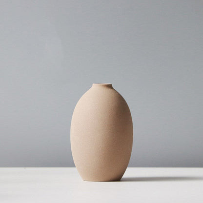 Small Michan Direct ceramic Morandi-style decoration vase for living room, bedroom, or desktop floral decor.