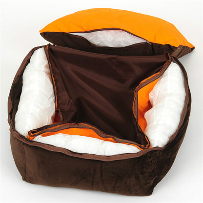 Cozy Pet Bed & Nest for Dogs & Cats | Soft Washable Pet Sleeping Bed