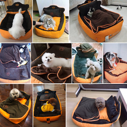 Cozy Pet Bed & Nest for Dogs & Cats | Soft Washable Pet Sleeping Bed