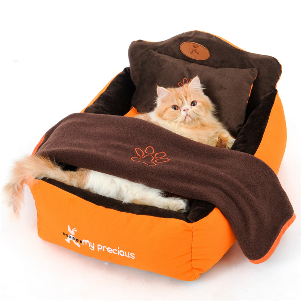 Cozy Pet Bed & Nest for Dogs & Cats | Soft Washable Pet Sleeping Bed