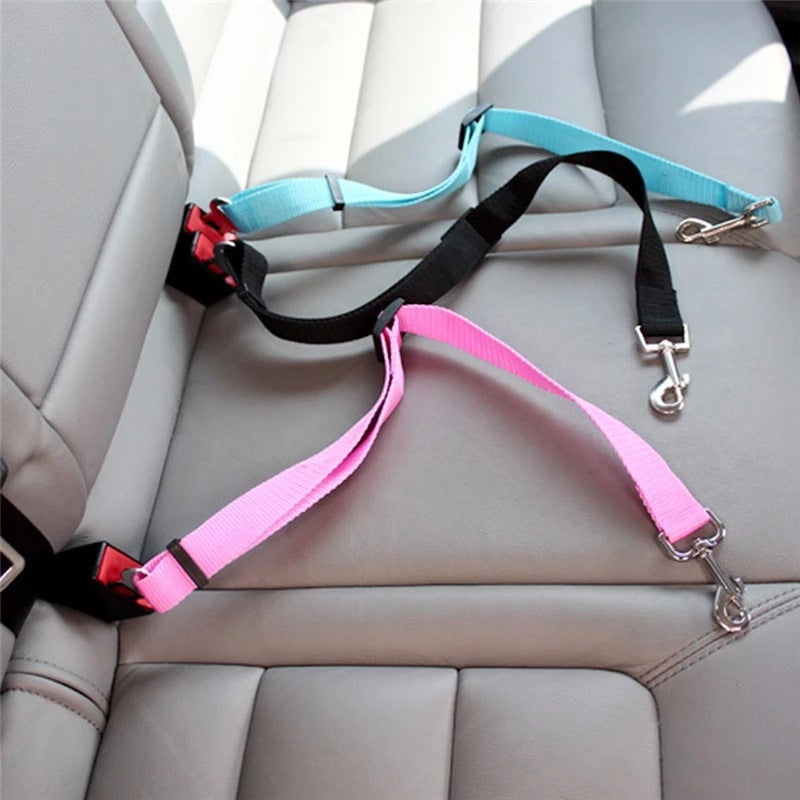 Adjustable Dog Car Seat Belt | Pet Car Safety Tether for Dogs & Cats