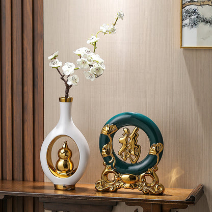 Decorative creative vases for living room by Michan Direct, featuring colorful ceramic designs for home decor.