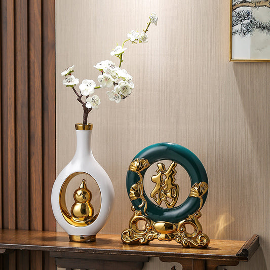 Decorative creative vases for living room by Michan Direct, featuring colorful ceramic designs for home decor.