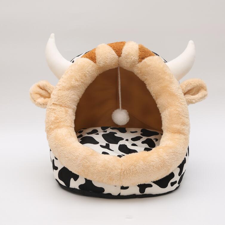Enclosed Cat Bed for Cats & Small Dogs