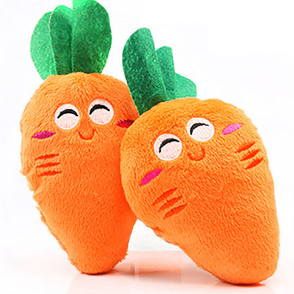 Gooddog Plush Squeaky Dog Toy | Cute Fruit-Shaped Interactive Toy for Dogs & Puppies
