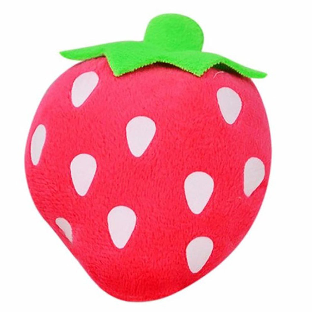 Gooddog Plush Squeaky Dog Toy | Cute Fruit-Shaped Interactive Toy for Dogs & Puppies