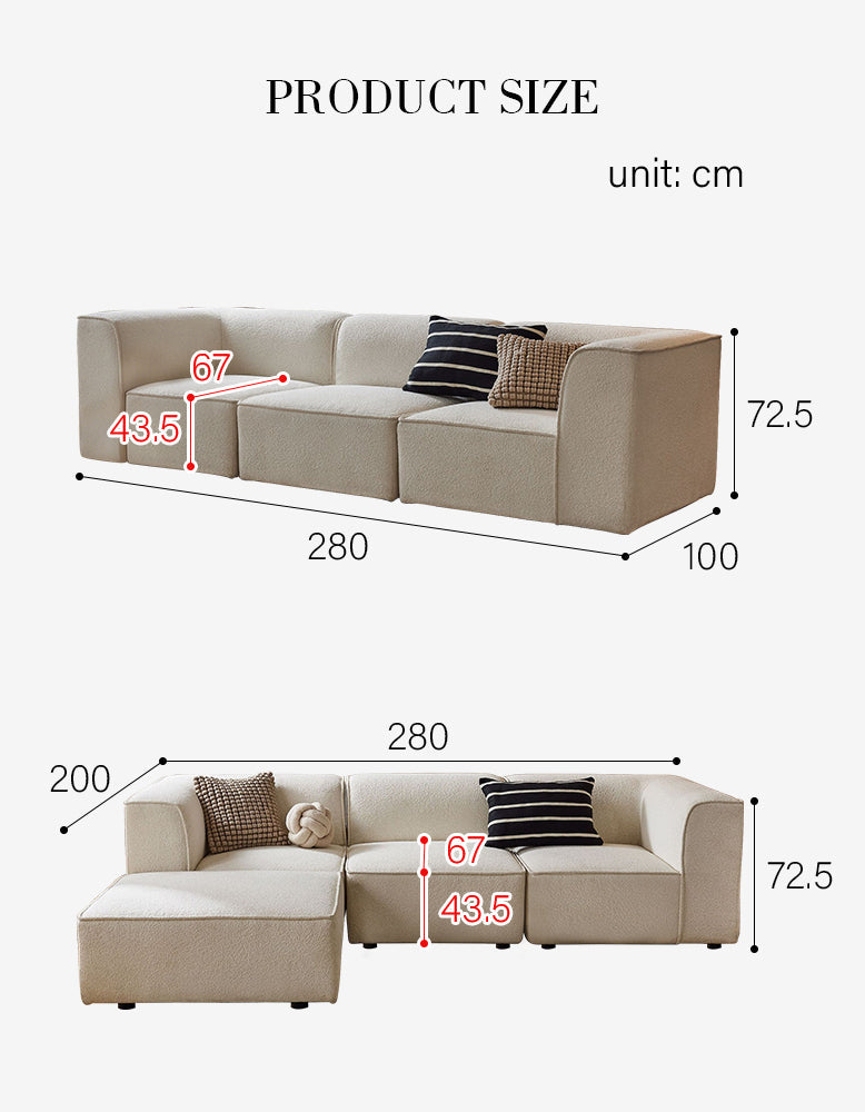 DC Concept Van Dyke Modular Sofa three-seater corner sofa with plush cushions in a modern living room setting.