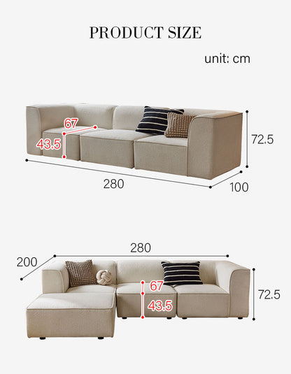 DC Concept Van Dyke Modular Sofa three-seater corner sofa with plush cushions in a modern living room setting.