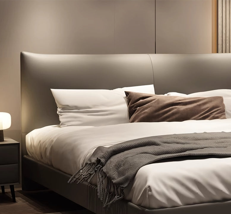 DC Concept Viktor floating king size bed with sleek design and modern frame, showcasing a luxurious super king size bed in a stylish bedroom setting.