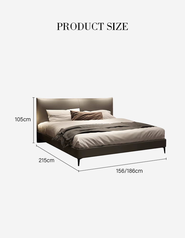 Super king size Viktor floating bed by DC Concept with sleek modern design and spacious king-sized frame in a stylish bedroom setting.