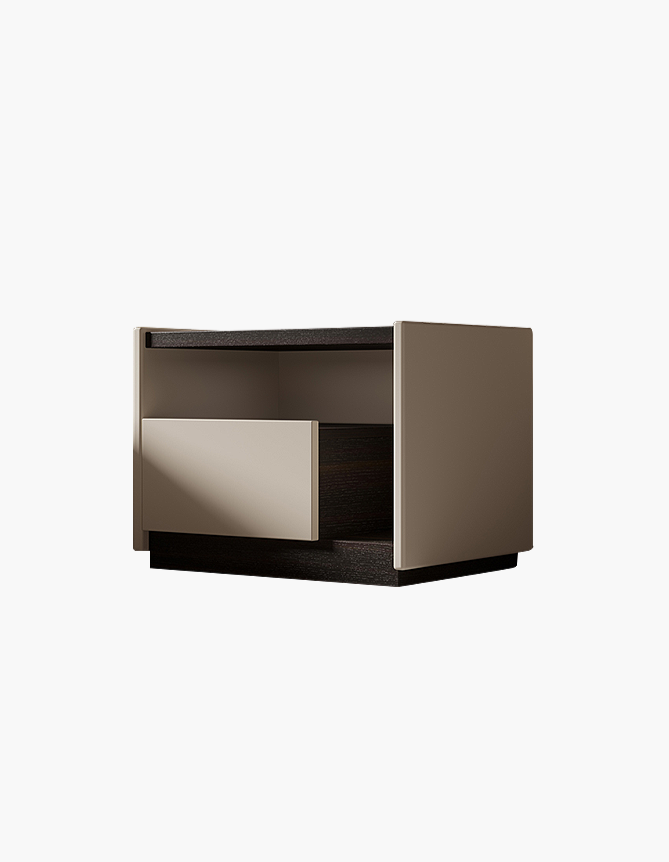 DC Concept Zoe antique bedside table featuring vintage-inspired design with elegant wood finish and classic drawer pull.