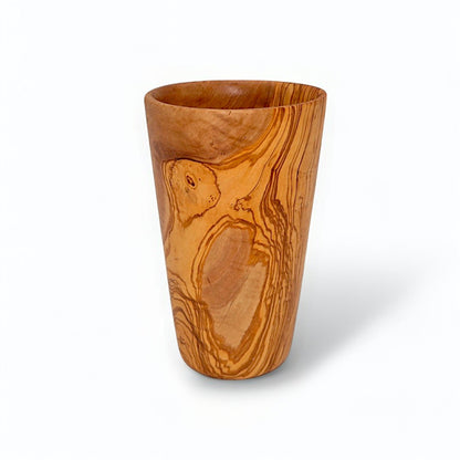 Luxury Solid Olive Wood Utensil Holder | Rustic Kitchen Utensil Crock