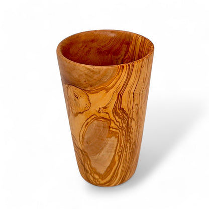 Luxury Solid Olive Wood Utensil Holder | Rustic Kitchen Utensil Crock