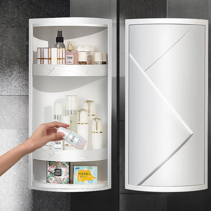 Rotating Bathroom Organiser | Wall-Mounted Corner Storage Rack