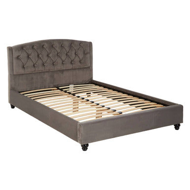 Orsina Josephine steel shade double bed with sleek design and sturdy frame, featuring a double-bed size with a modern aesthetic.