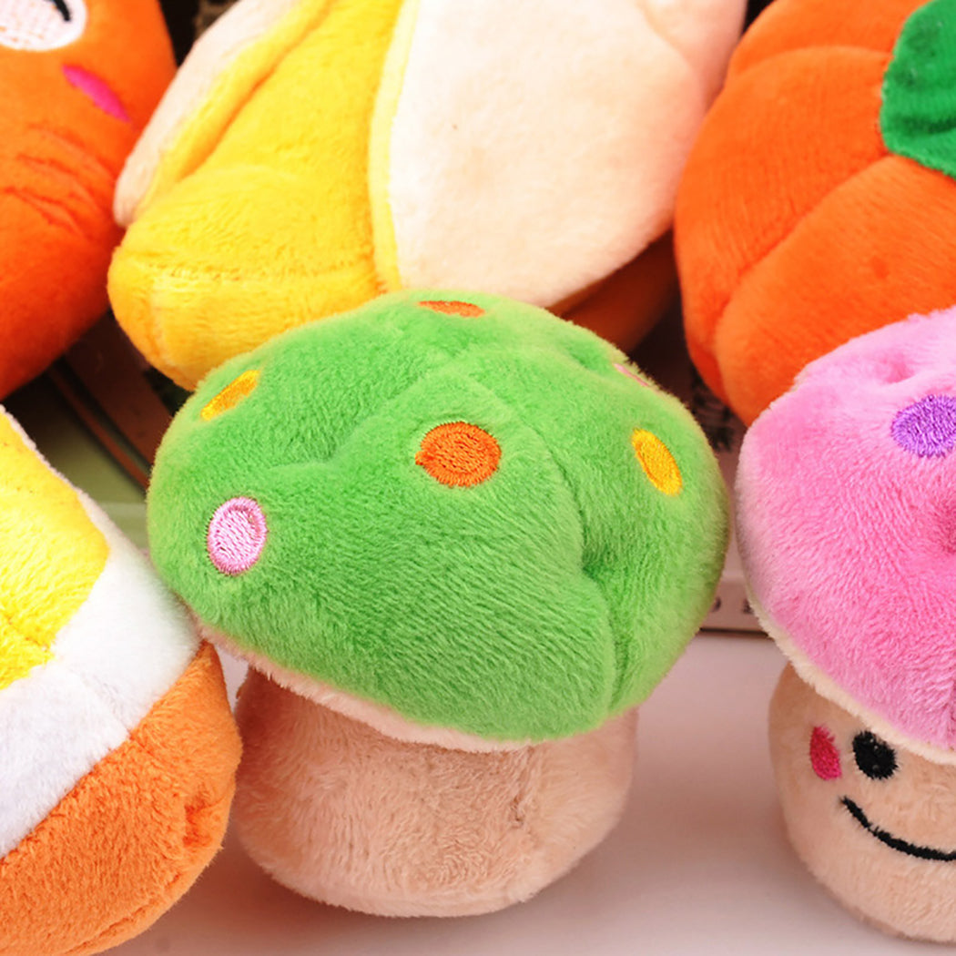 Gooddog Plush Squeaky Dog Toy | Cute Fruit-Shaped Interactive Toy for Dogs & Puppies