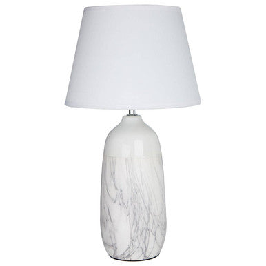 White Ceramic Table Lamp | Welma