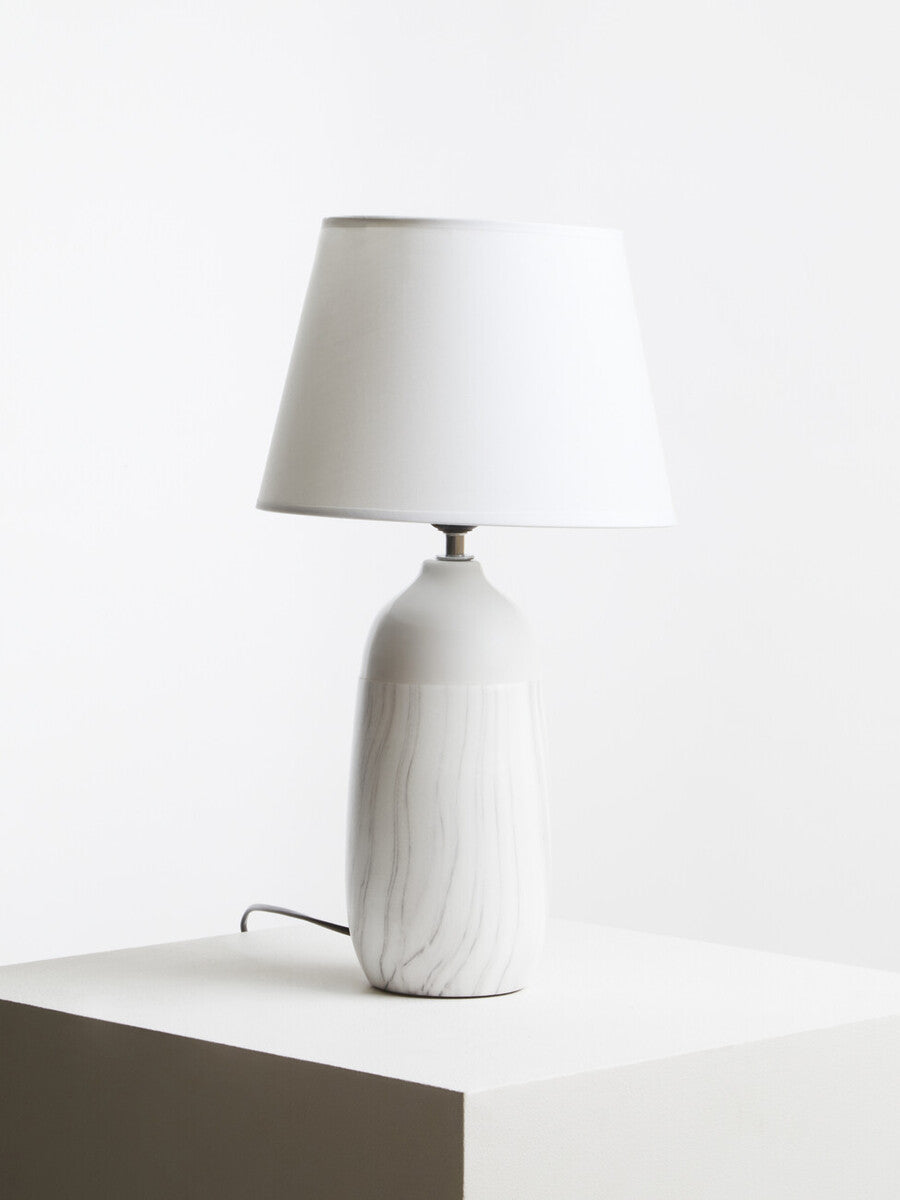 White Ceramic Table Lamp | Welma
