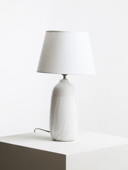 White Ceramic Table Lamp | Welma