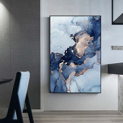 Decorated canvas painting for living room by Michan Direct, featuring abstract art with vibrant colors and modern design.