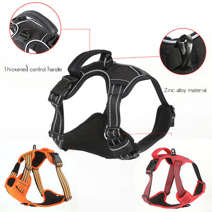 No-Pull Reflective Dog Harness | Breathable Adjustable Dog Vest