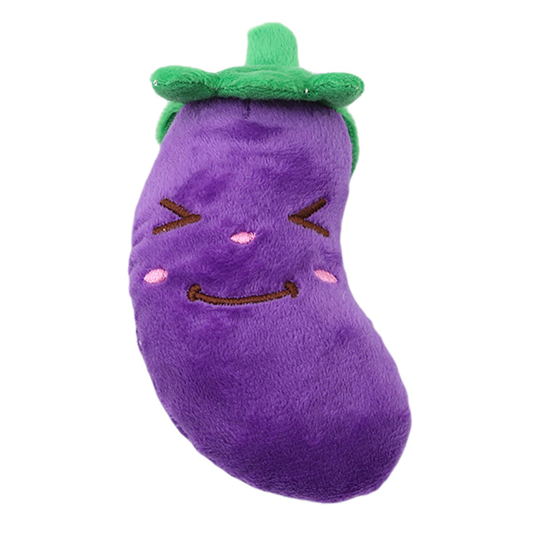 Gooddog Plush Squeaky Dog Toy | Cute Fruit-Shaped Interactive Toy for Dogs & Puppies