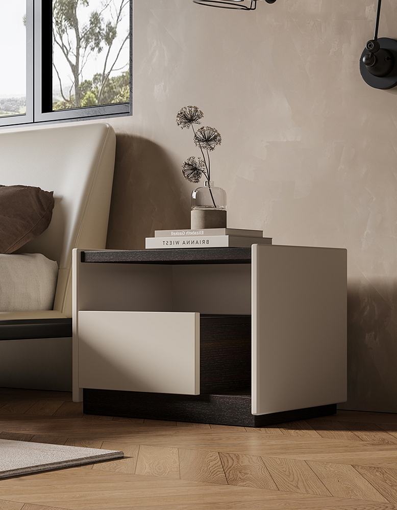 DC Concept Zoe antique bedside table with vintage-inspired design, featuring a wooden surface and classic drawer handle details.