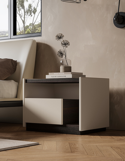 DC Concept Zoe antique bedside table with vintage-inspired design, featuring a wooden surface and classic drawer handle details.