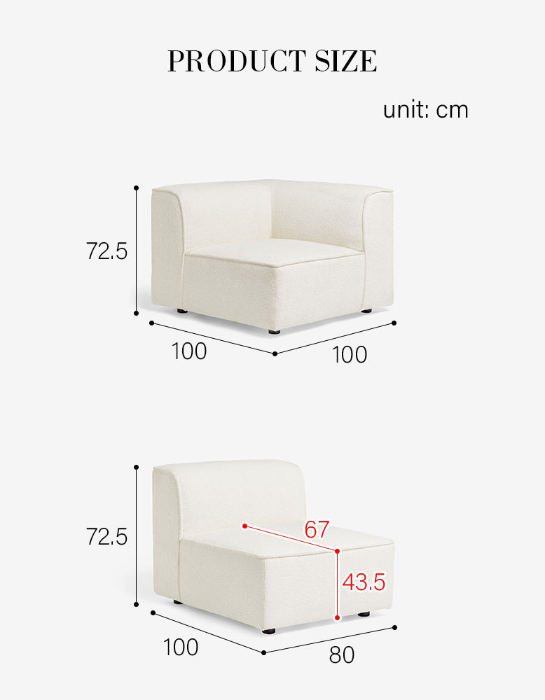DC Concept Van Dyke Modular Sofa three-seater corner sofa with plush cushions and modern design, shown in a cozy living room setting.