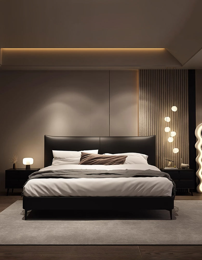 DC Concept Viktor floating king size bed with sleek modern design, showcasing its contemporary floating bed frame and luxurious finish.