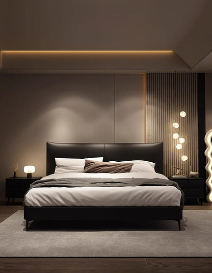 DC Concept Viktor floating king size bed with sleek modern design, showcasing its contemporary floating bed frame and luxurious finish.
