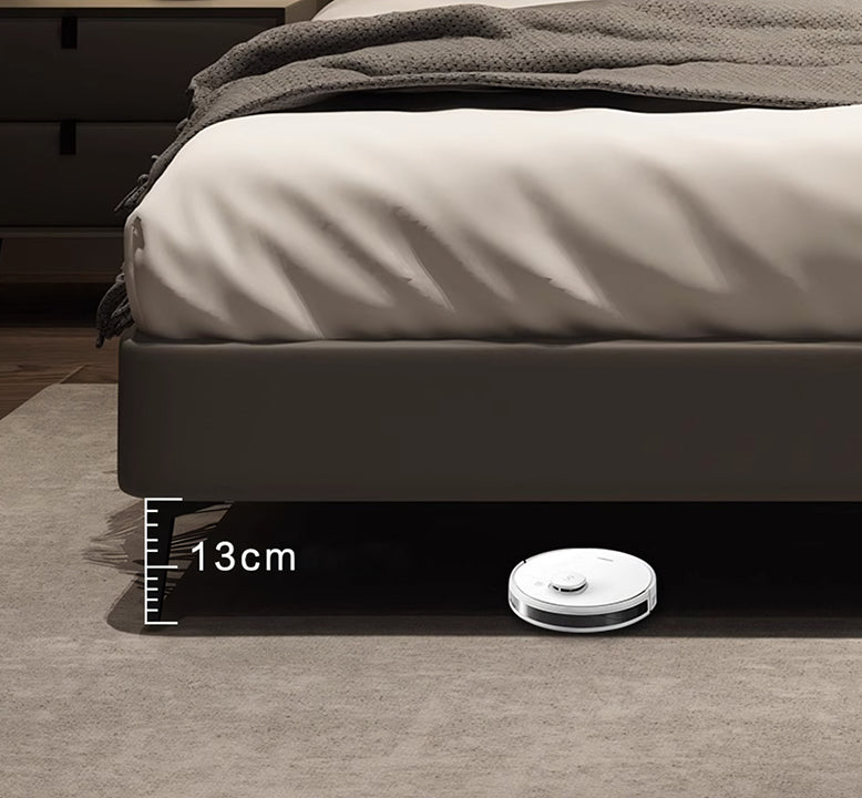 DC Concept Viktor floating king size bed with sleek modern design, shown from a front angle in a contemporary bedroom setting