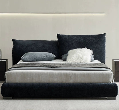 DC Concept Zuri king and super king size bed with plush corduroy upholstery, showcasing a modern, comfortable bedroom furniture piece.