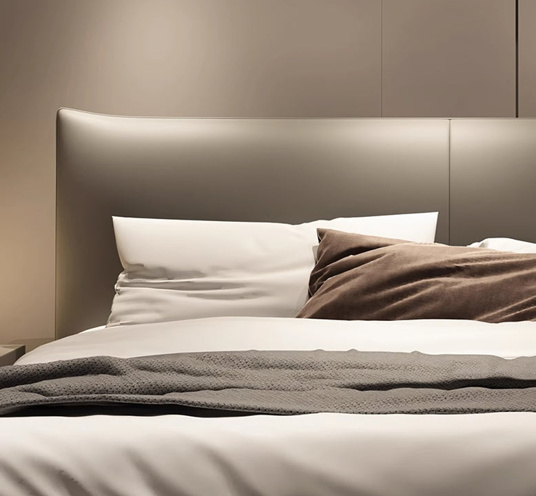 DC Concept Viktor floating king size bed with modern design, showcasing its sleek, suspended frame and luxurious bedding setup.