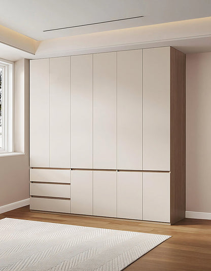 DC Concept Tiwari Small Wardrobe with Dressing Table, 2 Double Wardrobe in a compact bedroom setup