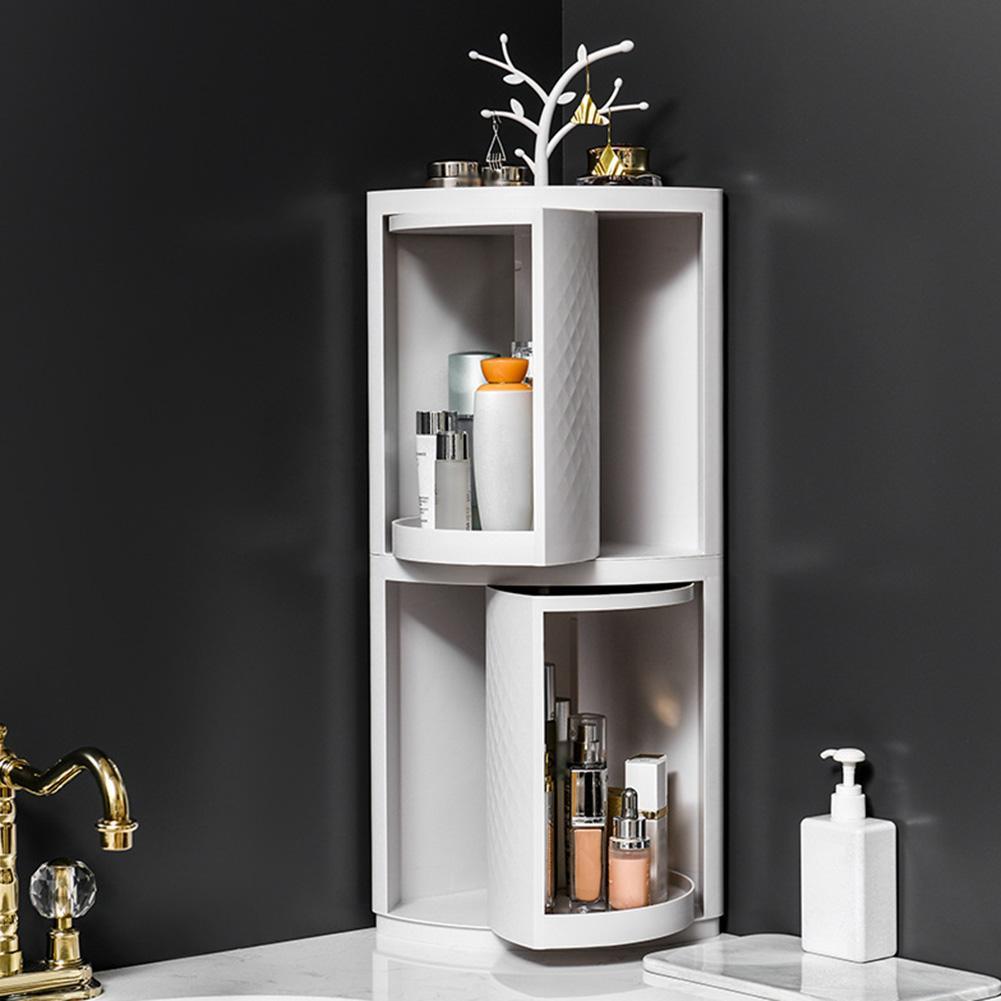 Rotating Bathroom Organiser | Wall-Mounted Corner Storage Rack