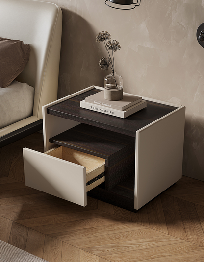 DC Concept Zoe antique bedside table with vintage-inspired design, featuring a wooden surface and elegant decorative details.