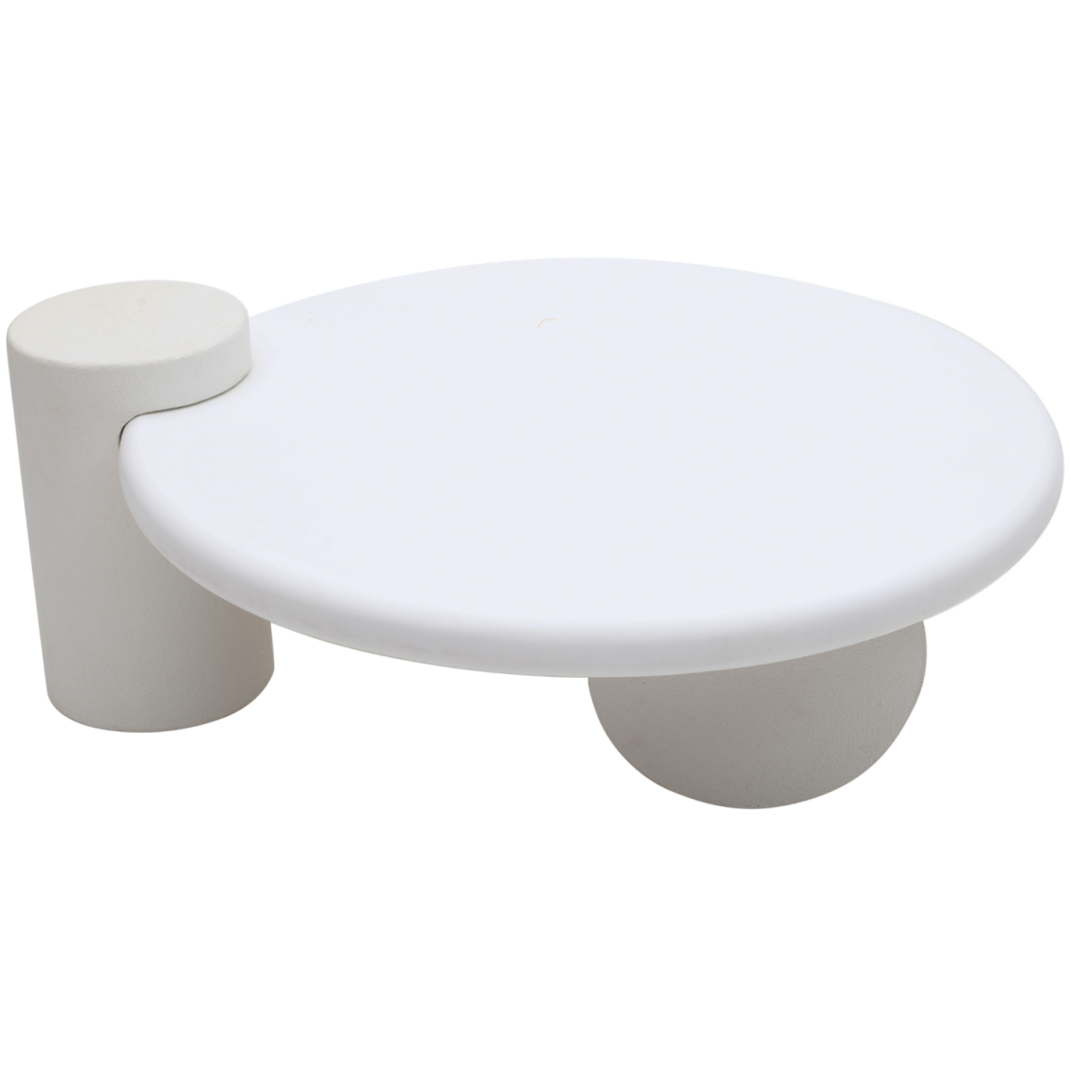 Modern abstract coffee table by InStock featuring geometric shapes and a sleek design, perfect for contemporary living rooms.
