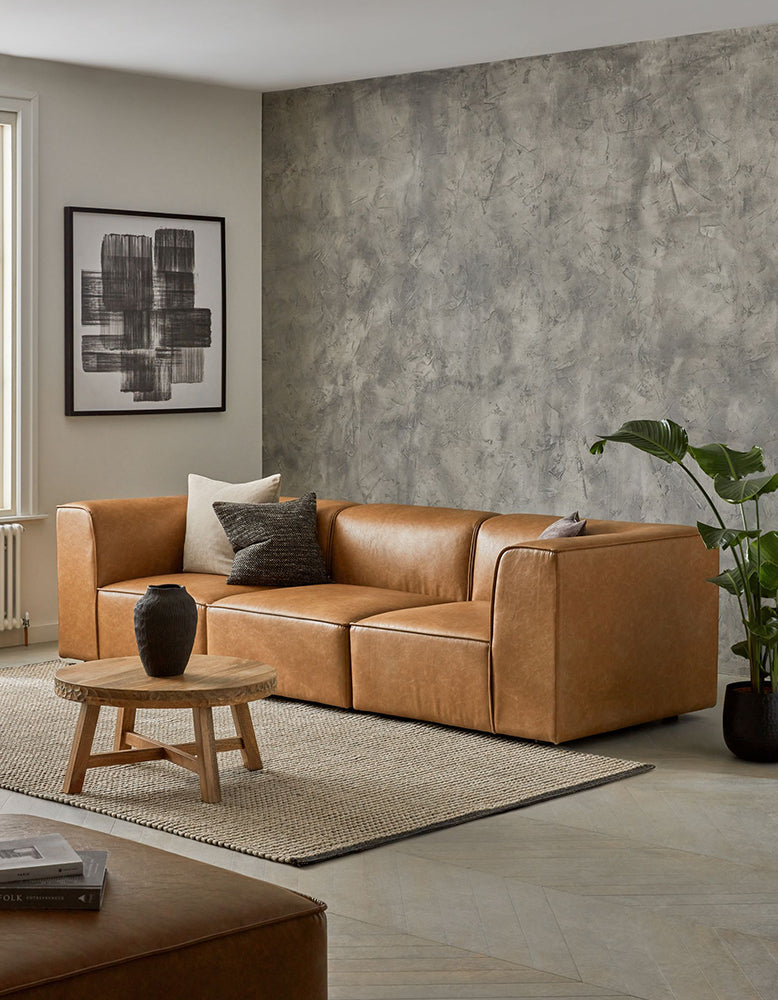 DC Concept Van Dyke Modular Sofa three-seater corner sofa with plush cushions and modern design in a living room setting.